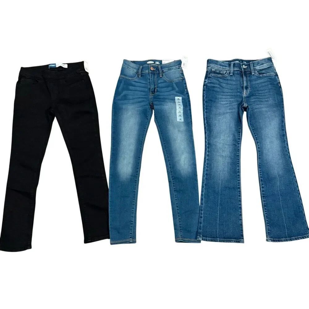Old Navy girls NWT Jean skinny flare bundle of 3 size large-12